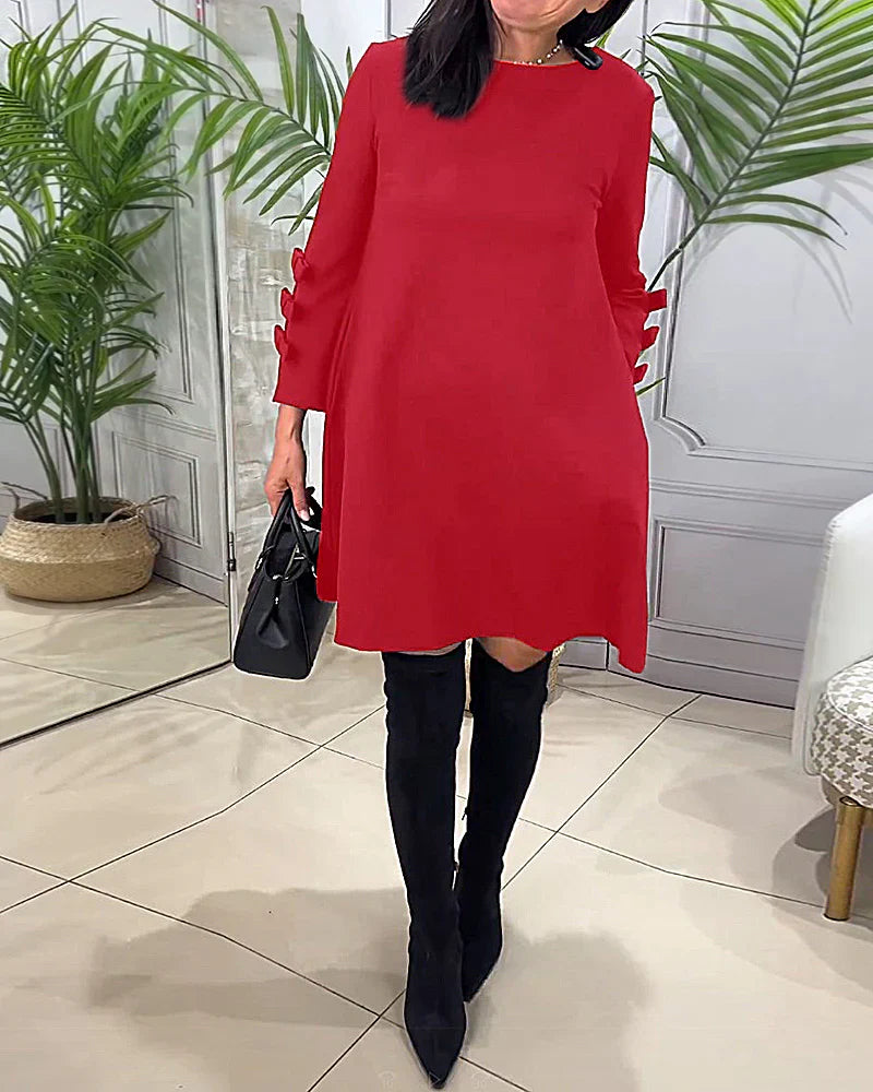 Casual dress with long sleeves