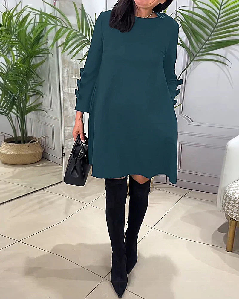 Casual dress with long sleeves