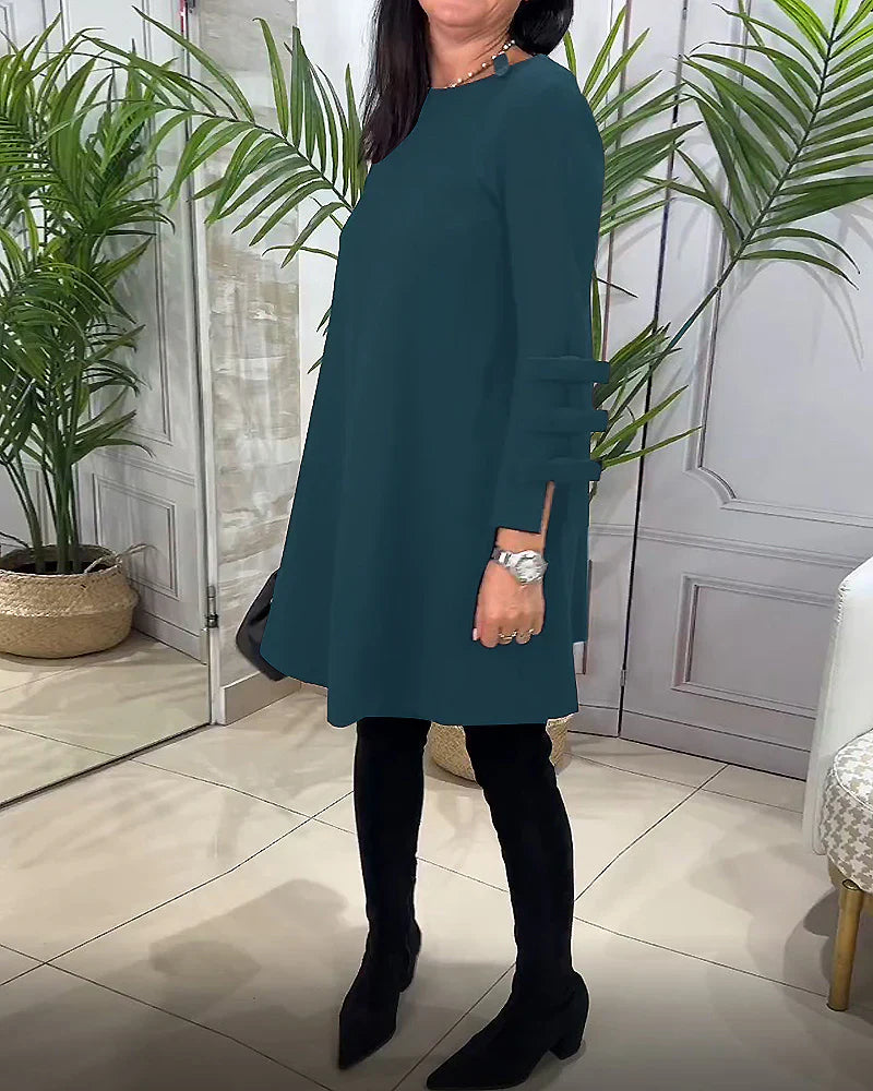 Casual dress with long sleeves