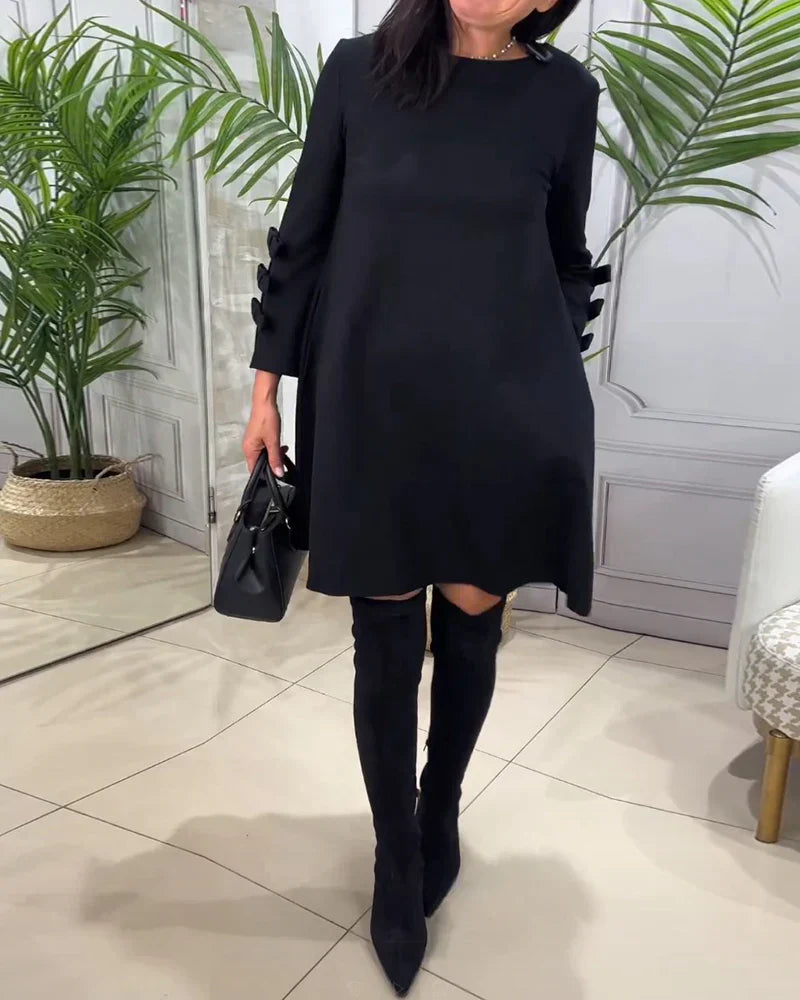 Casual dress with long sleeves