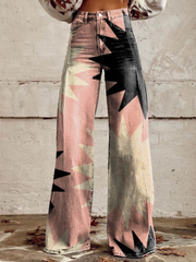 Angel | Geometric Wide Leg Pants