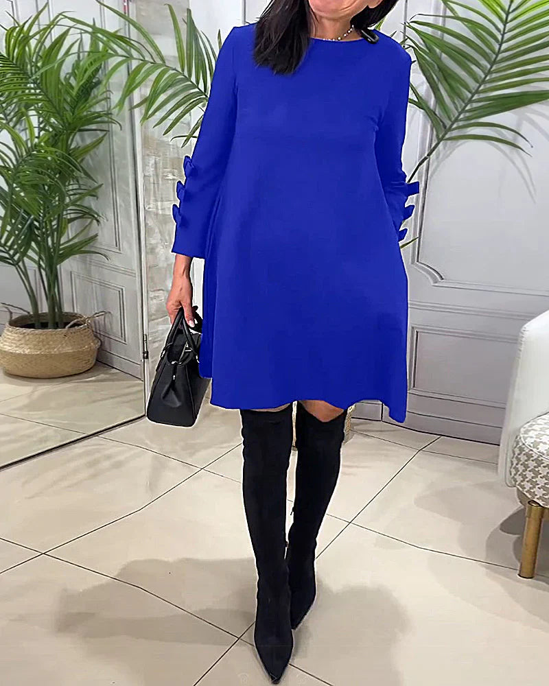 Casual dress with long sleeves