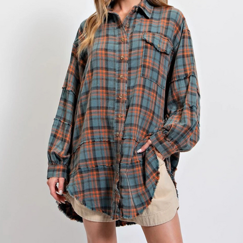 Camisa Oversize Cuadros