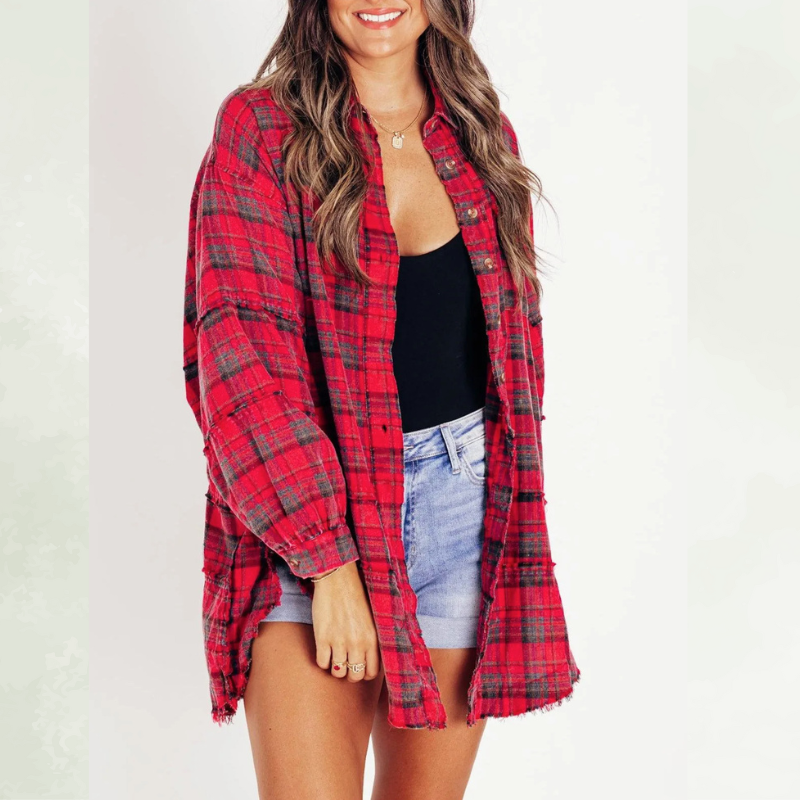 Camisa Oversize Cuadros