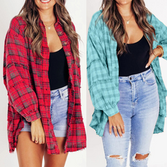 Oversized Checkered Shirt