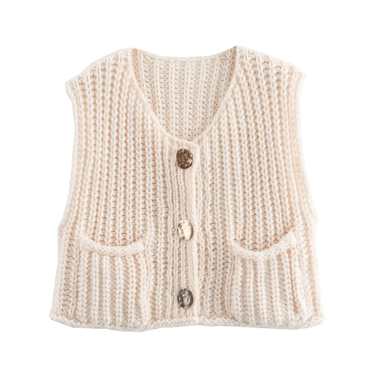 Handcrafted Knitted Vest "Hands of Mexico"