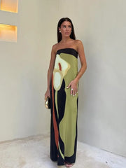 Laura - Dazzling Strapless Maxi Dress