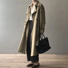 Classic long trench coat 