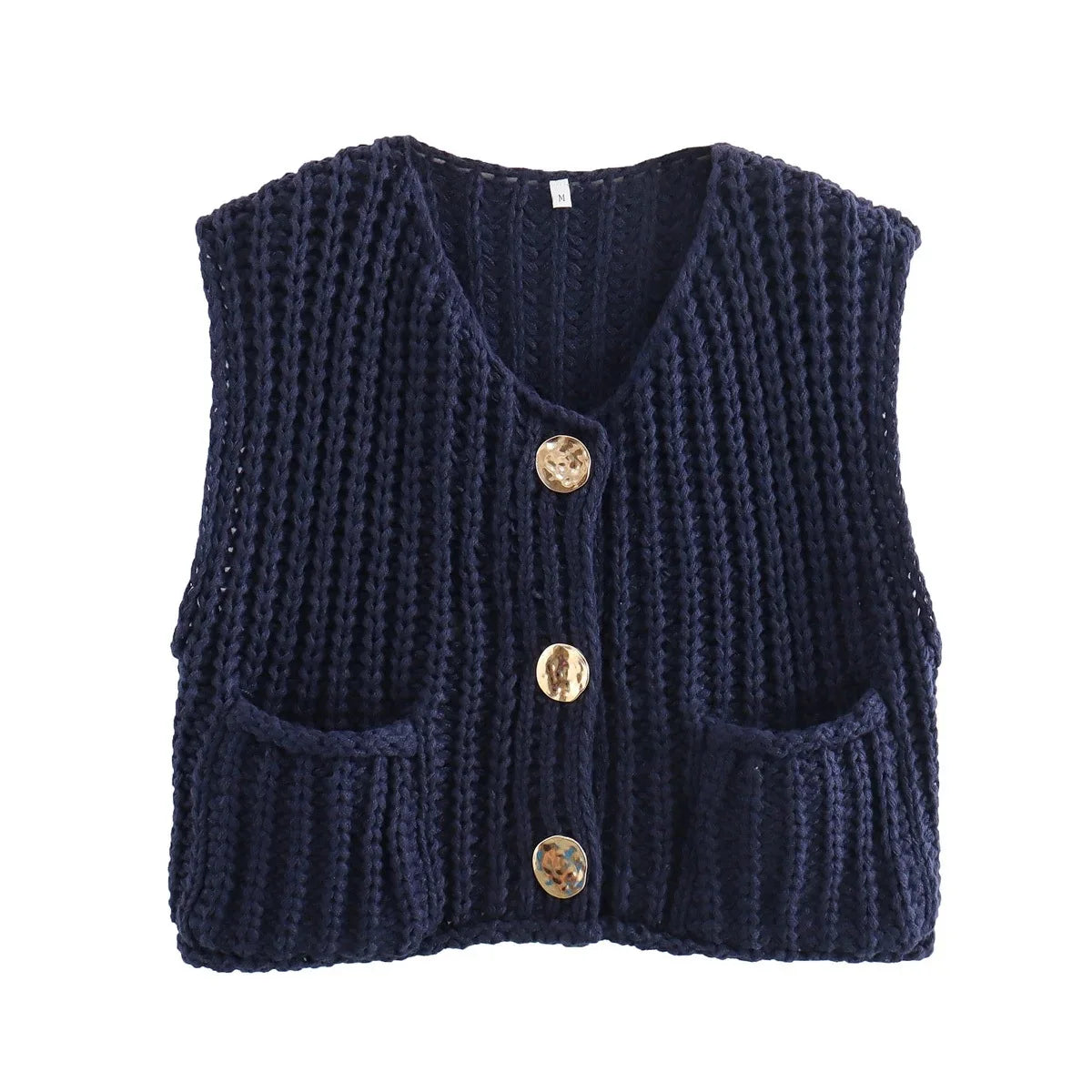 Handcrafted Knitted Vest "Hands of Mexico"