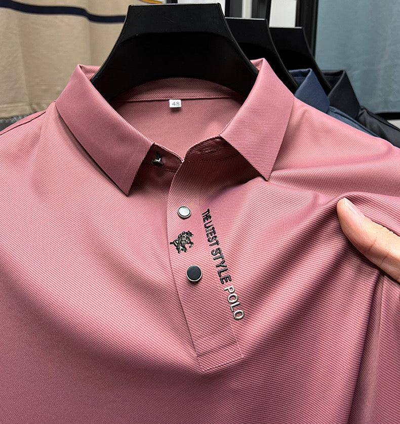 Polo de seda para hombre