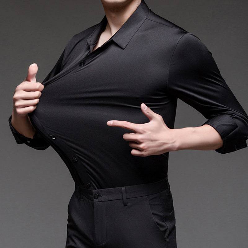 Anti-wrinkle stretch shirt