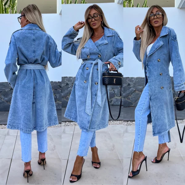 Serenity - Oversized Blue Jean Coat