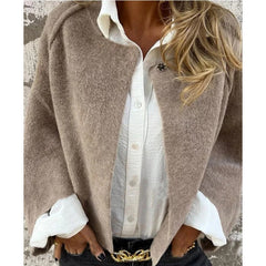 Short cashmere coat