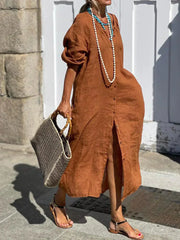 Antonia - Long linen dress